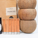 Candle Making Kit –  6 Mini Smooth Coconut Cups