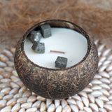 Pyrite Crystal (Abundance) Coconut Candle - 8 Pack