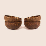 Natural Coconut Bowls Set of Four