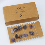 Crystal Fairy String Lights - Amethyst - Bulk pack of 12